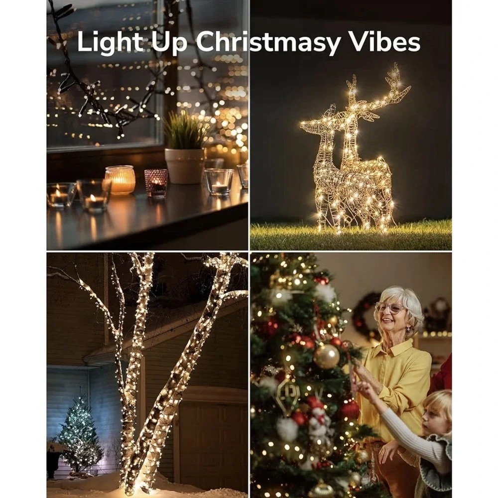ULG Bubble LED String Lights 200/300 LED Warm White Indoor Outdoor Decor‎